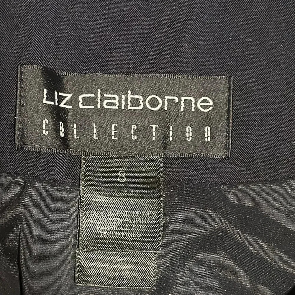 Liz Claiborne Collection Black Jacket Size 8 - Picture 11 of 13